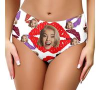 Generico Sexy Donna Hot in Pizzo Slips Mutandine Sexy Sottili Perizoma Vita Alta Mutande Senza Cuciture Elasticizzato di Hipster Traspirante Slip Underwear Multi Pack