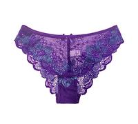 Generico Sexy Donna Hot in Pizzo Slips Perizoma da Donna Seducente A Filo Traspirante Bianria Intima Vita Bassa Mini Hipster Slip Intimo Sexy