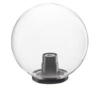 Generico Sfera Globo Opale Per Lampione da Esterno, Attacco E27, LED Compatibile, Stagna IP44, per Giardino (Trasparente, Diam. 30cm)