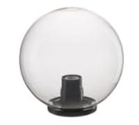 Generico Sfera Globo Opale Per Lampione da Esterno, Attacco E27, LED Compatibile, Stagna IP44, per Giardino (Fumè, Diam. 30cm)