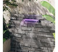 Generico Sfioratore a Cascata con LED RGB Acrilico 45 cm,Arredo,Fontane e laghetti,Fontane e cascate ornamentali-151402