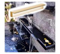 Generico Sfioratore a Cascata in Acciaio Inossidabile Personalizzabile per stagni, fontane da Giardino e Spa, Accessorio Durevole per Giochi d'Acqua per l'architettura del Paesaggio Esterno