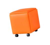 Generico Sgabelli ottomani quadrati impilabili 5 in 1, posti a sedere combinati for piccoli spazi, for sala giochi, apprendimento, ufficio, cortile, giardino(Color 7,42x42x46cm)