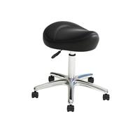 Generico Sgabello A Sella, A Girevole Con Rotelle, A Ergonomico Ruote, Altezza Regolabile For Clinica Di Massaggio Del Salone(Black)