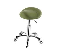 Generico Sgabello A Sella, Con Rotelle Regolabile 44-58 Cm,for Ufficio Di Laboratorio Clinica Massaggio Del Salone(Green)