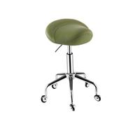 Generico Sgabello A Sella, Ergonomico Girevole E Regolabile, Imbottitura Del Sedile Ampia Spessa, For Ufficio Di Laboratorio Clinica Massaggio Salone(Green)