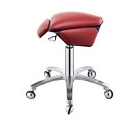 Generico Sgabello A Sella Ergonomico,Sedia A Sella For Casa Con Ruote,Superficie Del Sedile Trapezoidale,Può Essere Regolato Entro 43-57 Cm,per Salone Di Bellezza