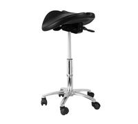 Generico Sgabello A Sella, Sedia A Sella Girevole A 360°, Sedia Da Salone Mobile Con Ruote, Altezza Regolabile For Clinica, Ufficio E Casa