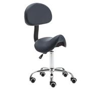 Generico Sgabello a sella, sedia girevole da ufficio regolabile, sgabello a sella con supporto for la schiena, for clinica for tatuaggi, salone di bellezza, spa(Color4)