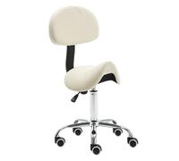 Generico Sgabello a sella, sedia girevole da ufficio regolabile, sgabello a sella con supporto for la schiena, for clinica for tatuaggi, salone di bellezza, spa(Color1)