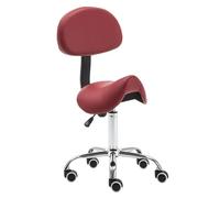 Generico Sgabello a sella, sedia girevole da ufficio regolabile, sgabello a sella con supporto for la schiena, for clinica for tatuaggi, salone di bellezza, spa(Color3)