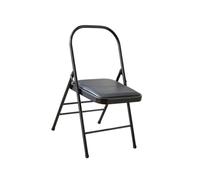 Generico Sgabello ausiliario yoga pieghevole casa, sedia schienale portatile rinforzato, supporto a doppia trave, for eventi giardino casa e ufficio(45x47x82cm)