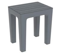 Generico SGABELLO BAGNO WOODY MULTIUSO EFFETTO LEGNO L38xP29xH41,5cm IN POLIPROPILENE VARI COLORI BIANCO, BLU PASTELLO, GRIGIO, NERO, TORTORA (Grigio)