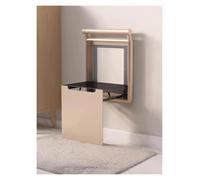 Generico Sgabello cambio scarpe a parete, design sottile, piega a 90°, salvaspazio, sedile pieghevole for corridoio, bagno, piccolo ingresso(Gold)