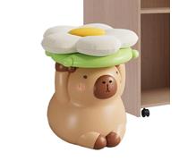 Generico Sgabello Capybara - Sedia A Poggiapiedi Per Animali - Simpatico Per La Camera Da Letto O L'arredamento Del Soggiorno | Ottomane Che Cambia Con Morbido Cuscino | Capybara Animal Seat Per Ba
