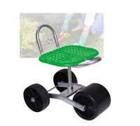 Generico Sgabello da Giardino con Ruote,Assistente for Giardinaggio,2/3/4 Ruote,Altezza Regolabile 22-36 Cm,Portata 150 kg,for Frutteti E Aziende Agricole.(Green,3 Wheels)
