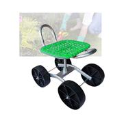 Generico Sgabello da Giardino con Ruote,Assistente for Giardinaggio,2/3/4 Ruote,Altezza Regolabile 22-36 Cm,Portata 150 kg,for Frutteti E Aziende Agricole.(Green,4 Wheels)