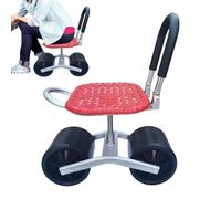 Generico Sgabello da giardino con ruote, carrello da giardino con sedile,Sgabelli da girevoli per giardinaggio, sedia da ad altezza regolabile - Scooter da, manubrio, sedili da giard