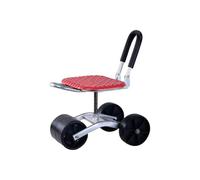 Generico Sgabello da Giardino con Ruote, Sedile Girevole for Giardinaggio, Portata 150 kg, Altezza Regolabile 20-33 Cm, for Frutteti E Fattorie
