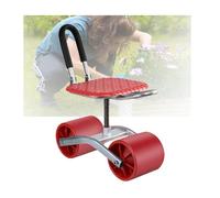 Generico Sgabello da Giardino con Ruote,Seduta Girevole A 360°,Carrello da Giardinaggio,Portata 150 kg,Altezza Regolabile 20-33 Cm,for Cortile E Patio.(Black)