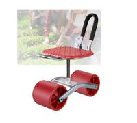 Generico Sgabello da Lavoro for Giardinaggio con Ruote,Portata di 150 kg,Altezza Regolabile da 20 A 33 Cm,Rotazione del Sedile A 360° for Frutteti E Fattorie.(Red)