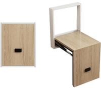 Generico Sgabello da Parete Pieghevole da Parete Sedia Pieghevole Ultra Sottile da 6 CM Adatta per Sedia Pieghevole da Parete D'ingresso Sedia Pieghevole (2)