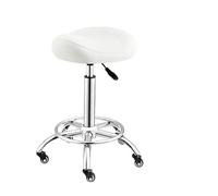 Generico Sgabello Da Sella Con Rotelle Sgabello Girevole Regolabile In Pelle PU Con Sedia Da Salone Con Ruote, For Massaggi In Salone, Cucina Domestica, Clinica(Color3)