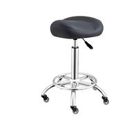 Generico Sgabello Da Sella Con Rotelle Sgabello Girevole Regolabile In Pelle PU Con Sedia Da Salone Con Ruote, For Massaggi In Salone, Cucina Domestica, Clinica(Color2)