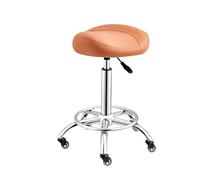 Generico Sgabello Da Sella Con Rotelle Sgabello Girevole Regolabile In Pelle PU Con Sedia Da Salone Con Ruote, For Massaggi In Salone, Cucina Domestica, Clinica(Color4)