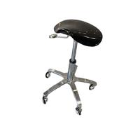 Generico Sgabello Da Sella Con Ruote, Altezza Regolabile Da 40 A 55 Cm, Seduta Comoda, Adatto For Salone, Casa, Ufficio, Negozio, Scuola(Black)