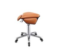 Generico Sgabello da sella, sedia da sella regolabile con rotelle, capacità di carico 220, for salone, massaggi, cucina, ufficio di progettazione(Color2)