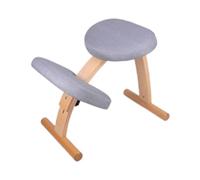 Generico Sgabello da ufficio regolabile in altezza, sedia ergonomica con poggiapiedi, correttore posturale da scrivania, correzione ortopedica for mal di schiena(Color 1)