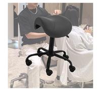 Generico Sgabello Ergonomico Con Ruote Universali, Sedia Girevole Con Portata Di 150 Kg, Adatto For Casa, Ufficio, Spa, Salone(Black)