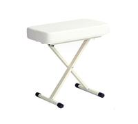 Generico Sgabello For Pianoforte Regolabile In Altezza, Sedia For Pianoforte/chitarra Elettronica Con Cuscino In Pelle PU, Capacità Di 100 Kg For Studio Di Scuola Di Musica(White)