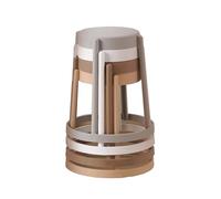 Generico Sgabello Impilabile In Plastica,Sgabelli Impilabili Rotondi Portatili,Sgabello Senza Schienale, Posti A Sedere For Casa,Giardino,Laboratorio,Soggiorno E Balcone(Color-9)