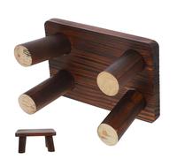 Generico Sgabello per Anziani in Legno di Pino Fondo Antiscivolo, Piccolo Sgabello Mobile da Bagno e Comodino, Supporto Versatile e Stabile per Casa e Cucina