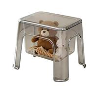 Generico Sgabello per doccia,Portaoggetti da Doccia Panchetta Portatile Trasparente - Panchina per Doccia,per Angolo Trucco, Contenitore per Casa, Bagno, Cucina, Comodino
