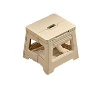 Generico Sgabello pieghevole leggero e addensato, campeggio portatile for all'aperto(S-White)