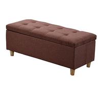 Generico Sgabello portaoggetti, Contenitore Pieghevole per Coperte e poggiapiedi, Panca Imbottita Multifunzionale per Camera da Letto, Soggiorno e Ingresso