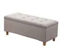 Generico Sgabello portaoggetti, Contenitore Pieghevole per Coperte e poggiapiedi, Panca Imbottita Multifunzionale per Camera da Letto, Soggiorno e Ingresso