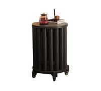 Generico Sgabello rotondo impilabile, set di 4 sgabelli in legno, design nascosto ad incastro, non richiede montaggio for sala da pranzo e soggiorno.(Color 4)