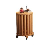 Generico Sgabello rotondo impilabile, set di 4 sgabelli in legno, design nascosto ad incastro, non richiede montaggio for sala da pranzo e soggiorno.(Color 5)