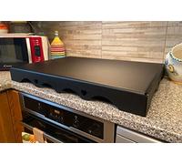 Generico SHABBY DESIGN - Coprifornelli in Plexiglass Trasparente o Colorato | Protezione Piano Cottura | Su Misura (Nero Satinato, Fascia 5 - da 68 a 75 cm)