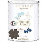 GENERICO SHABBY TREND® CHALK PAINT Pittura Shabby Chic FANGO Vintage Mobili Pareti Extra Opaca 120 VARIANTI (2500ml)