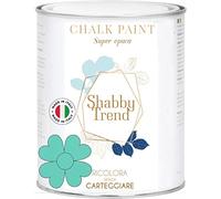 GENERICO SHABBY TREND® CHALK PAINT Pittura Shabby Chic Vintage Mobili Pareti Extra Opaca 120 VARIANTI (375ml, TIFFANY)