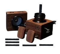 Generico Shaking Wooden Man, Wobbly Action Figure,2.36x1.97x3.94 Inches Cute with Shaking Feet Auto Motion Activated Car Dashboard Ornament, Air Vent Decoration for, Home, Dorm, and Living Room