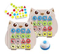 Generico Shape Sorting Toy - Gioco Stimolante Di Abbinamento Delle Forme | Giocattolo Educativo Da Tavolo Migliora Le Capacità Motorie Fini Per Aula Scuola Materna Viaggio Salotto Gita
