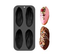Generico -Shaped Silicone Baking Mold - 4-Cavity Realistic Nut Dessert Mold | Professional Grade Mousse And Chiffon Cake Pan | High Temperature Resistant Silicone For Chocolate Pastries
