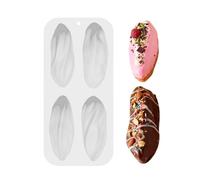 Generico -Shaped Silicone Baking Mold - 4-Cavity Realistic Nut Dessert Mold | Professional Grade Mousse And Chiffon Cake Pan | High Temperature Resistant Silicone For Chocolate Pastries