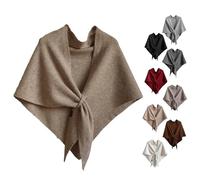 Generico Shawl Wraps For Women, Pashmina Wraps for Women, Pashmina Shawl Wrap, Soft Knitted Blend Scarf Cape for Daily Wear (Khaki,One Size)